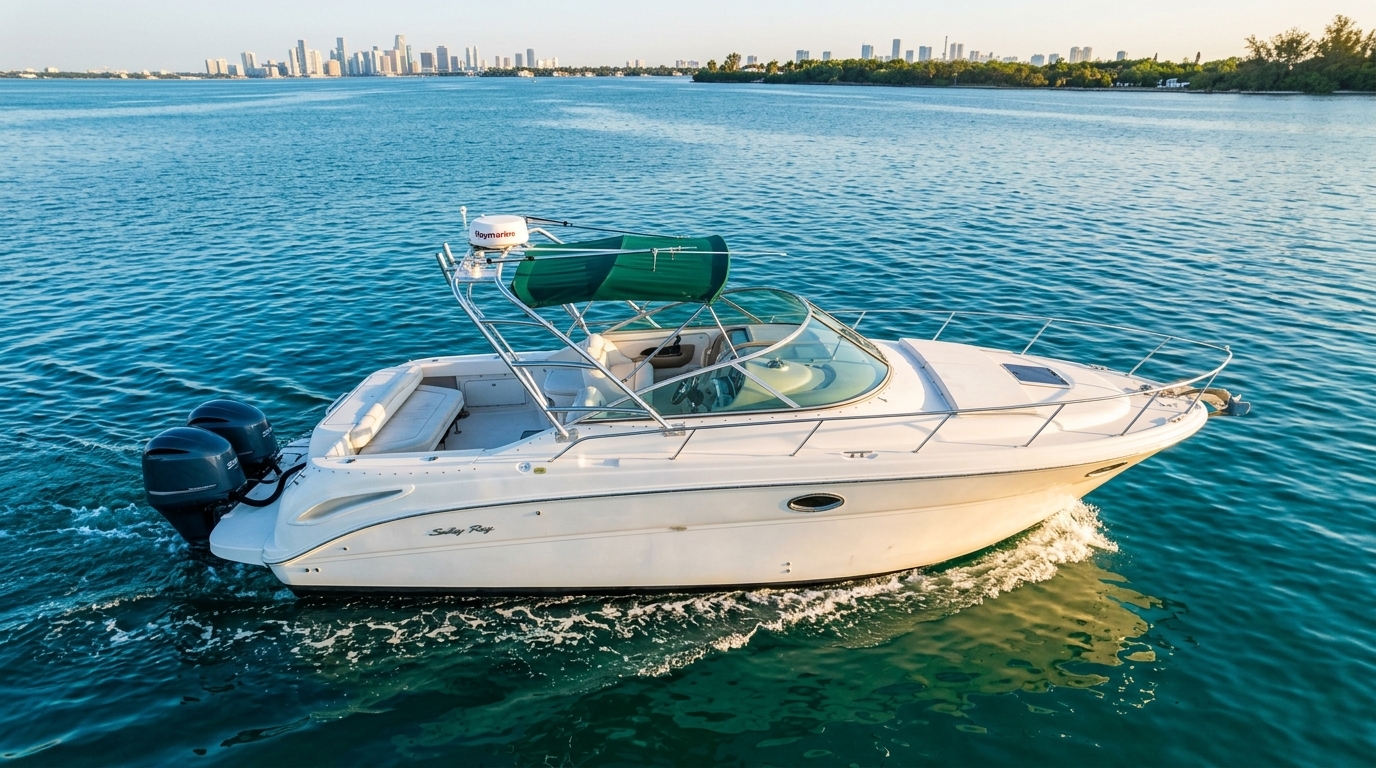 Underway Miami skyline