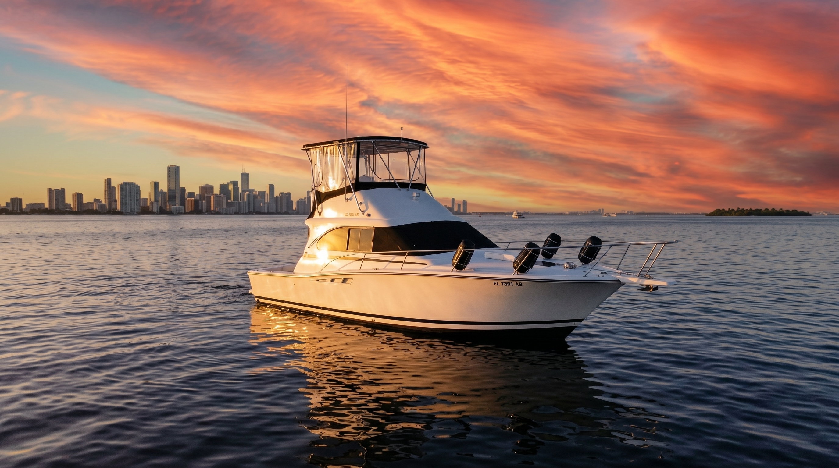 Pienezza at golden sunset Miami